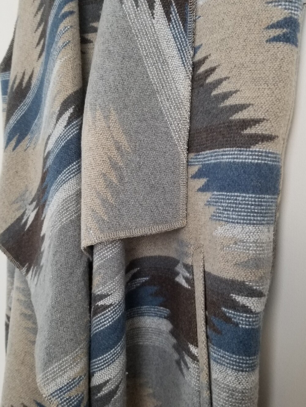 Tribal Jeans Wool Blend Southwestern Vest Cardigan Medium - Picture 3 of 6